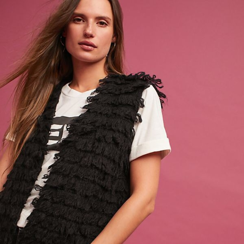 Anthropologie Vera textured vest